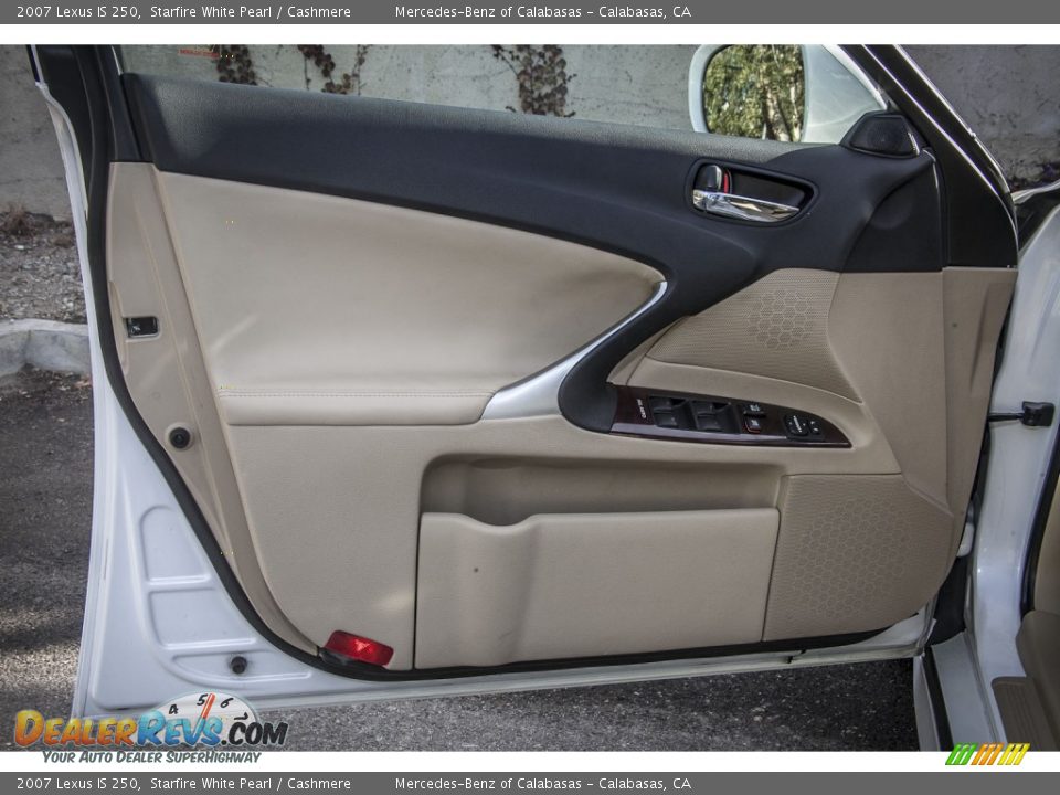 2007 Lexus IS 250 Starfire White Pearl / Cashmere Photo #18