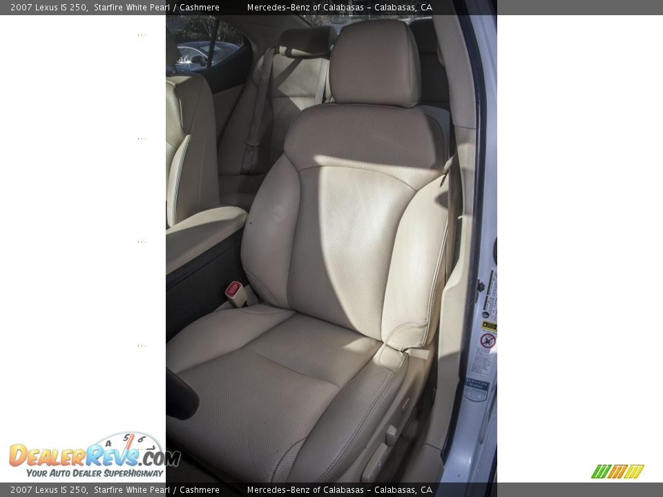 2007 Lexus IS 250 Starfire White Pearl / Cashmere Photo #20