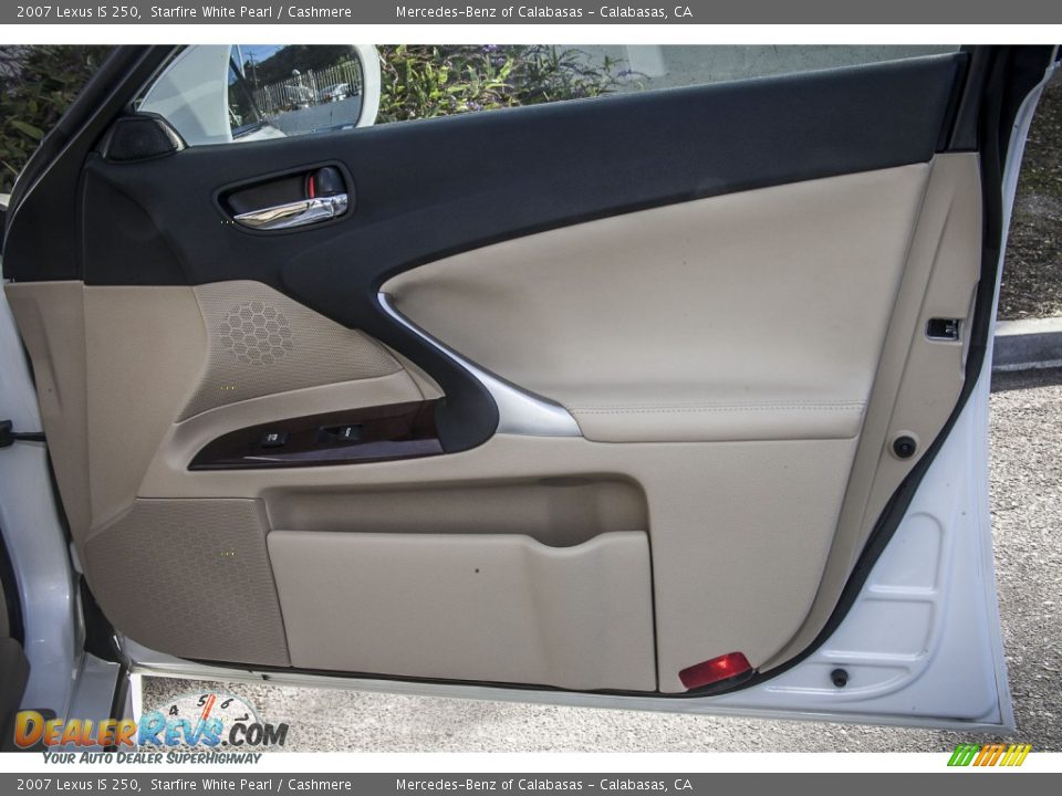 2007 Lexus IS 250 Starfire White Pearl / Cashmere Photo #23