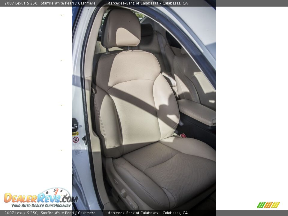 2007 Lexus IS 250 Starfire White Pearl / Cashmere Photo #24