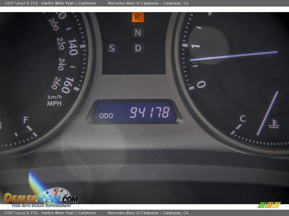 2007 Lexus IS 250 Starfire White Pearl / Cashmere Photo #31