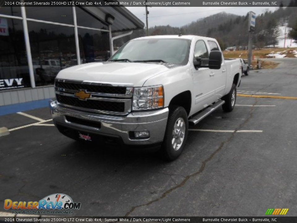 2014 Chevrolet Silverado 2500HD LTZ Crew Cab 4x4 Summit White / Dark Cashmere/Light Cashmere Photo #1