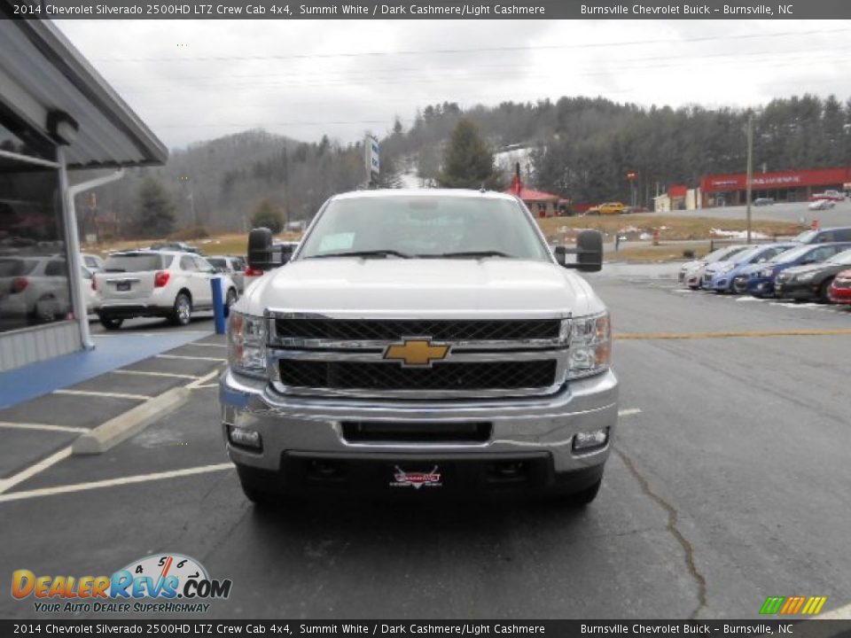 2014 Chevrolet Silverado 2500HD LTZ Crew Cab 4x4 Summit White / Dark Cashmere/Light Cashmere Photo #2