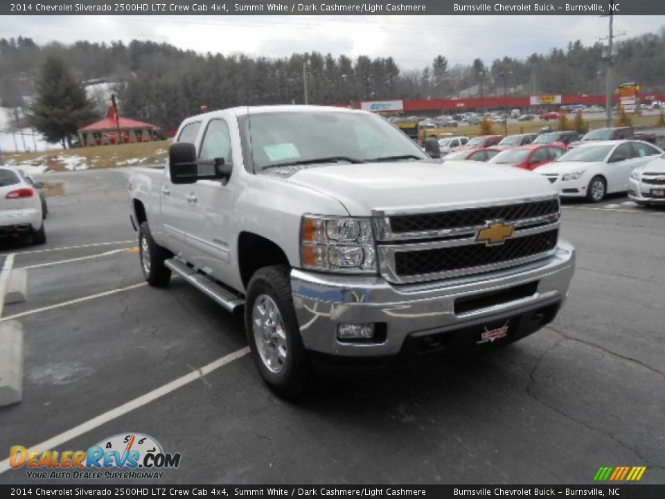 2014 Chevrolet Silverado 2500HD LTZ Crew Cab 4x4 Summit White / Dark Cashmere/Light Cashmere Photo #3
