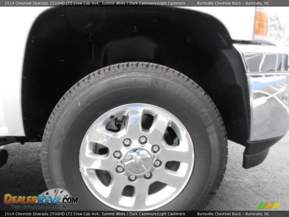 2014 Chevrolet Silverado 2500HD LTZ Crew Cab 4x4 Summit White / Dark Cashmere/Light Cashmere Photo #5