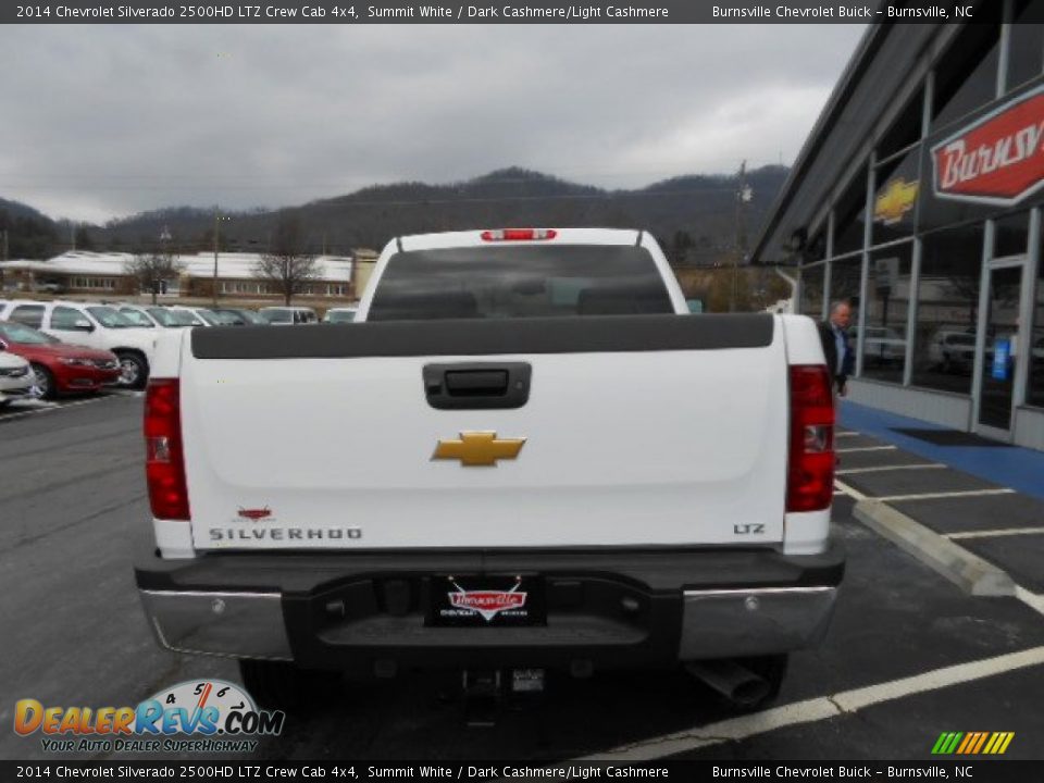 2014 Chevrolet Silverado 2500HD LTZ Crew Cab 4x4 Summit White / Dark Cashmere/Light Cashmere Photo #8