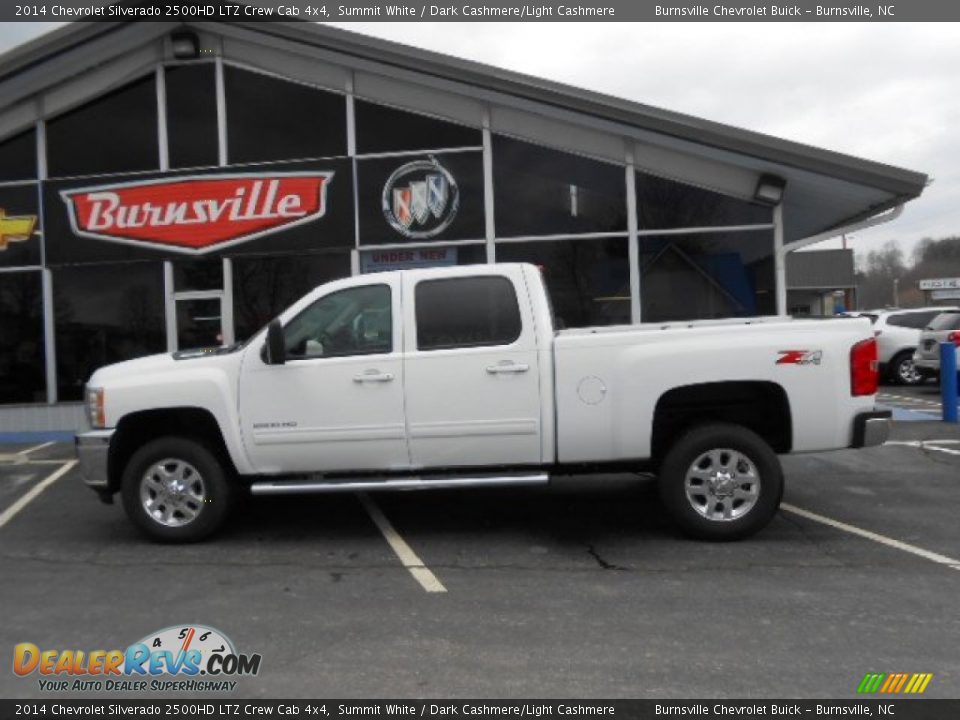 2014 Chevrolet Silverado 2500HD LTZ Crew Cab 4x4 Summit White / Dark Cashmere/Light Cashmere Photo #12