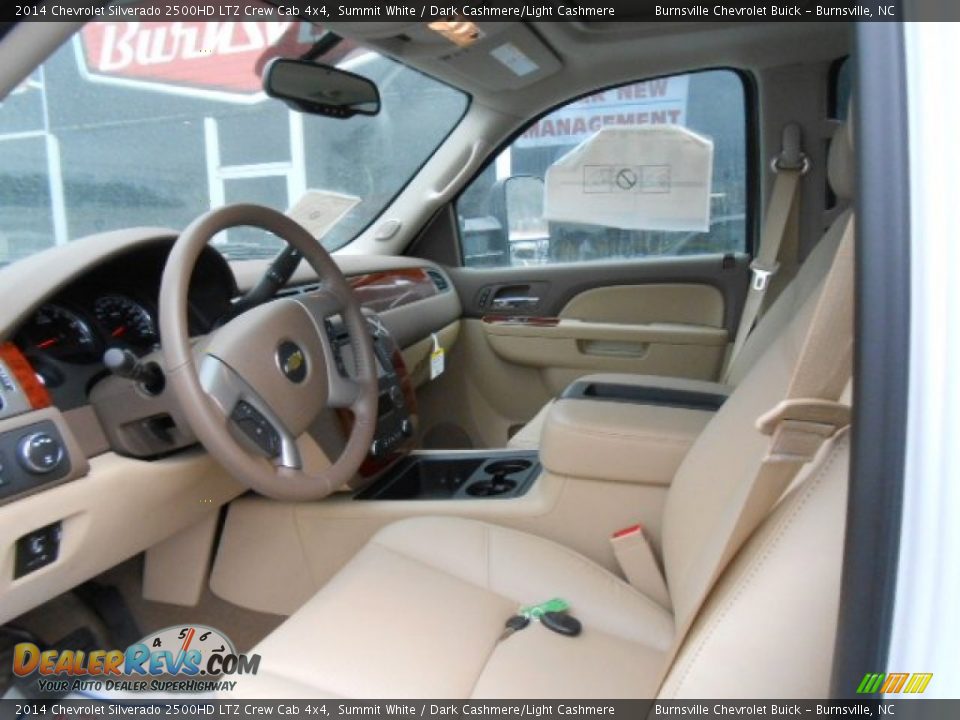2014 Chevrolet Silverado 2500HD LTZ Crew Cab 4x4 Summit White / Dark Cashmere/Light Cashmere Photo #13