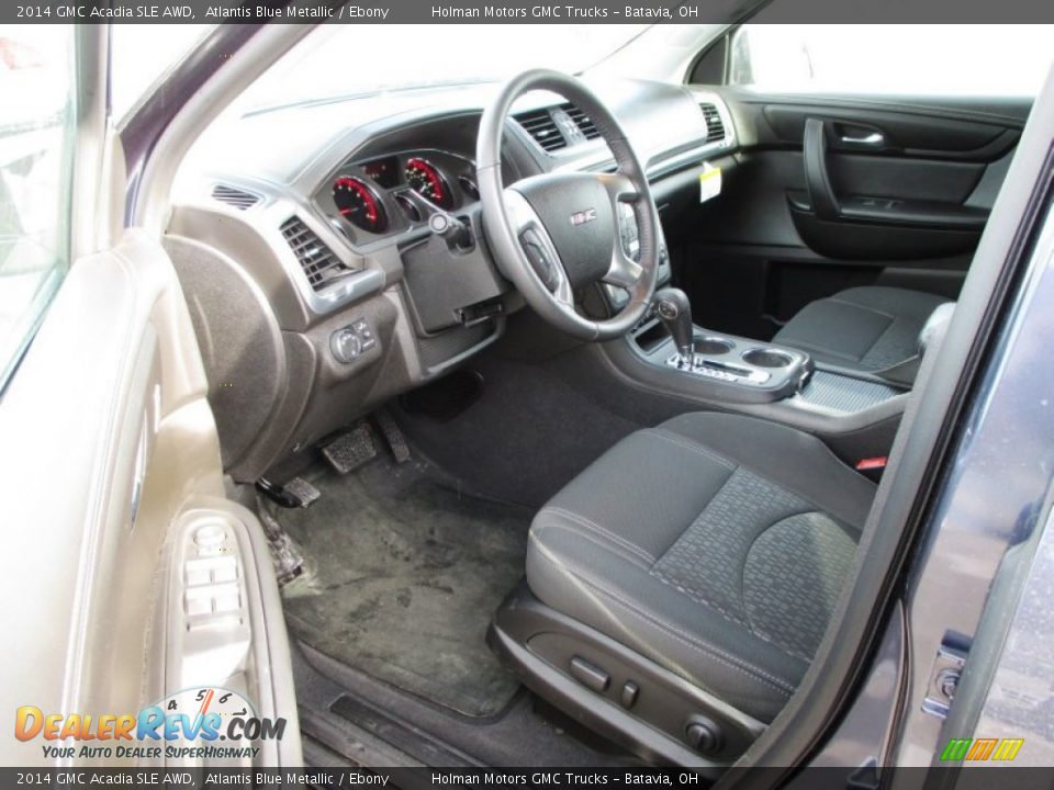 2014 GMC Acadia SLE AWD Atlantis Blue Metallic / Ebony Photo #6