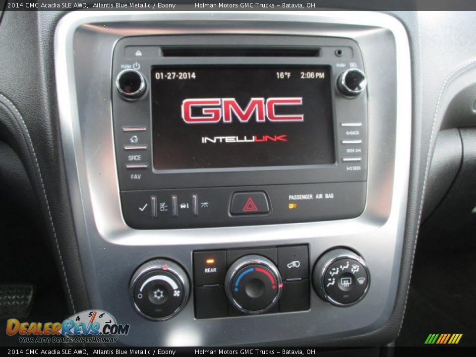 2014 GMC Acadia SLE AWD Atlantis Blue Metallic / Ebony Photo #7
