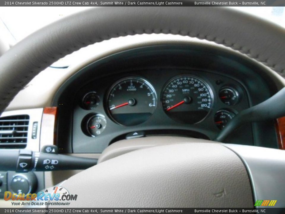 2014 Chevrolet Silverado 2500HD LTZ Crew Cab 4x4 Summit White / Dark Cashmere/Light Cashmere Photo #16