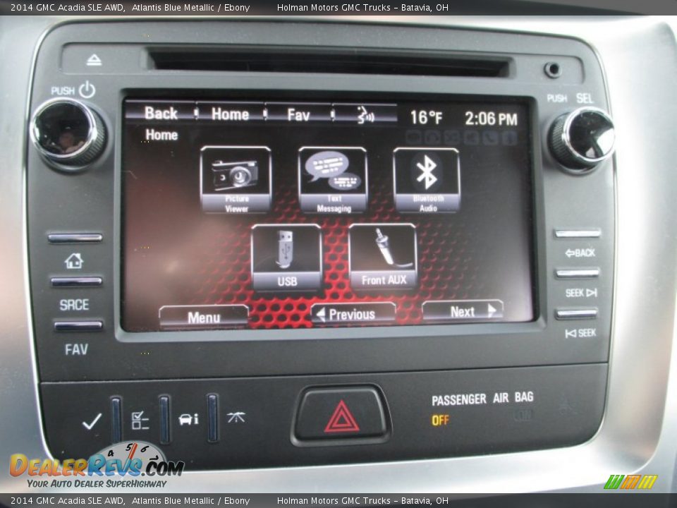 2014 GMC Acadia SLE AWD Atlantis Blue Metallic / Ebony Photo #9