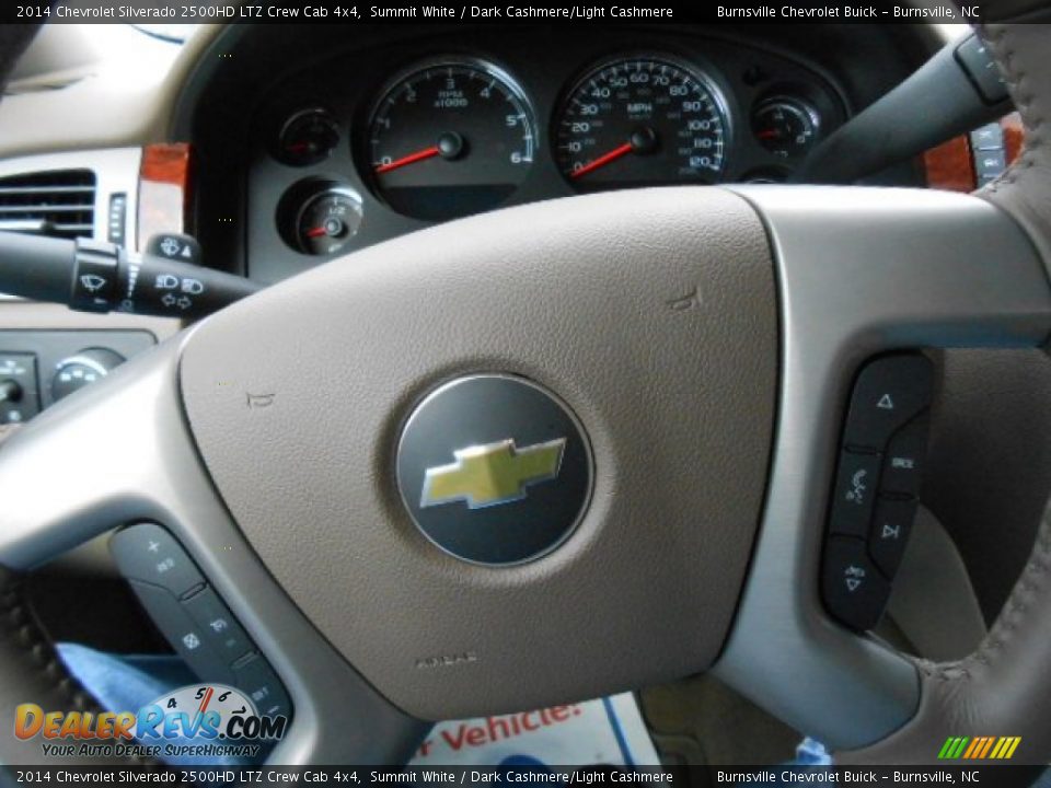 2014 Chevrolet Silverado 2500HD LTZ Crew Cab 4x4 Summit White / Dark Cashmere/Light Cashmere Photo #17