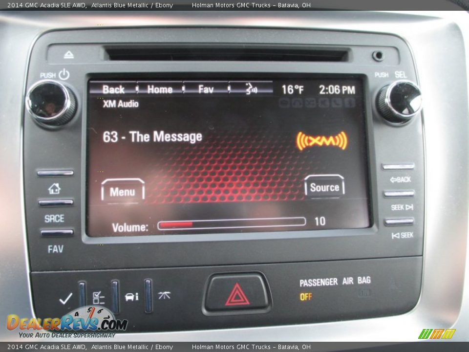 2014 GMC Acadia SLE AWD Atlantis Blue Metallic / Ebony Photo #10