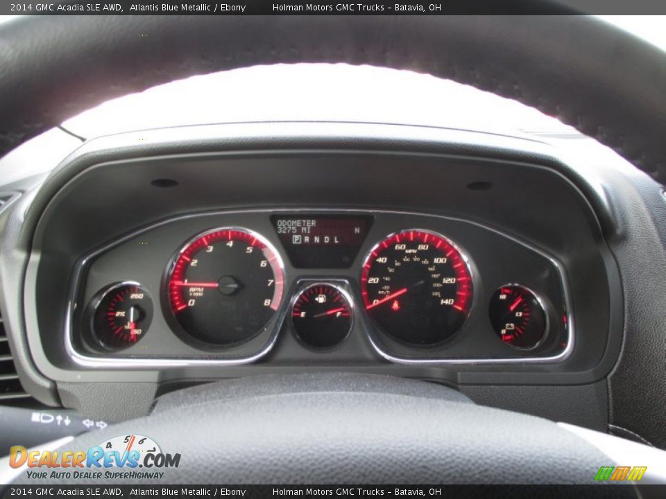 2014 GMC Acadia SLE AWD Atlantis Blue Metallic / Ebony Photo #17