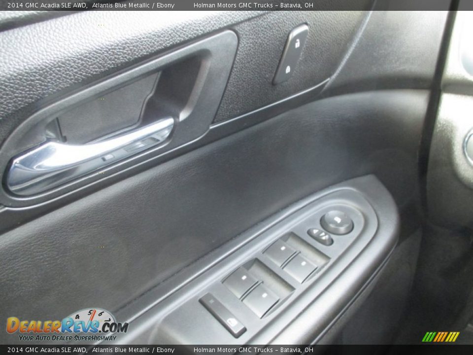 2014 GMC Acadia SLE AWD Atlantis Blue Metallic / Ebony Photo #18