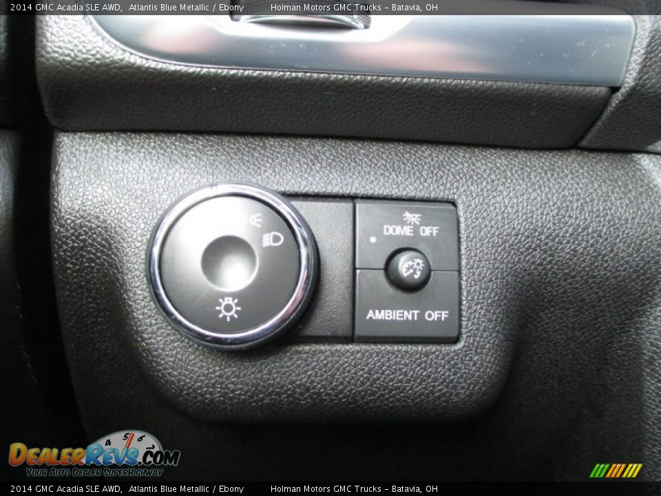 2014 GMC Acadia SLE AWD Atlantis Blue Metallic / Ebony Photo #19