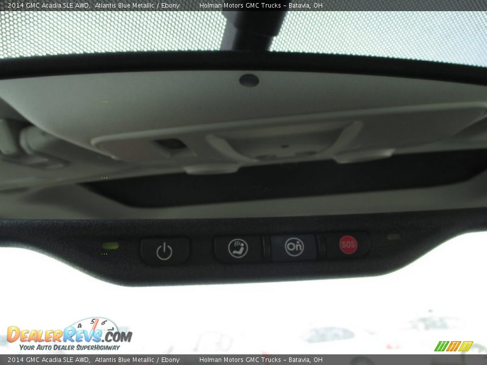 2014 GMC Acadia SLE AWD Atlantis Blue Metallic / Ebony Photo #20