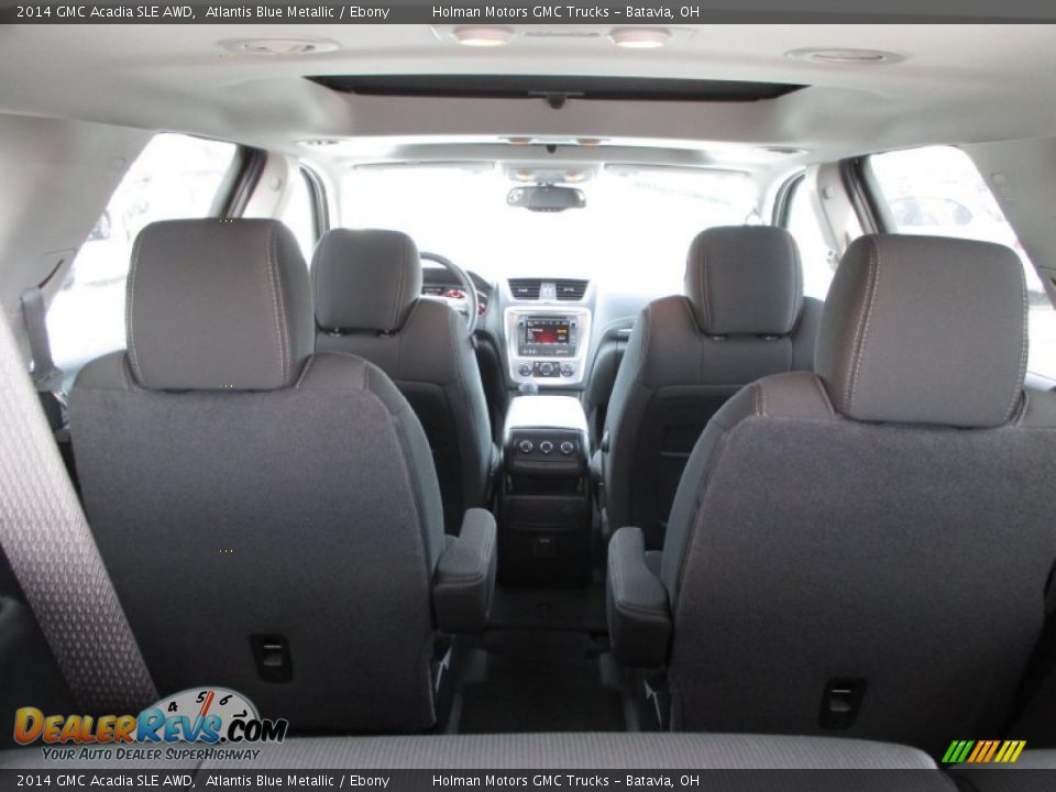 2014 GMC Acadia SLE AWD Atlantis Blue Metallic / Ebony Photo #27