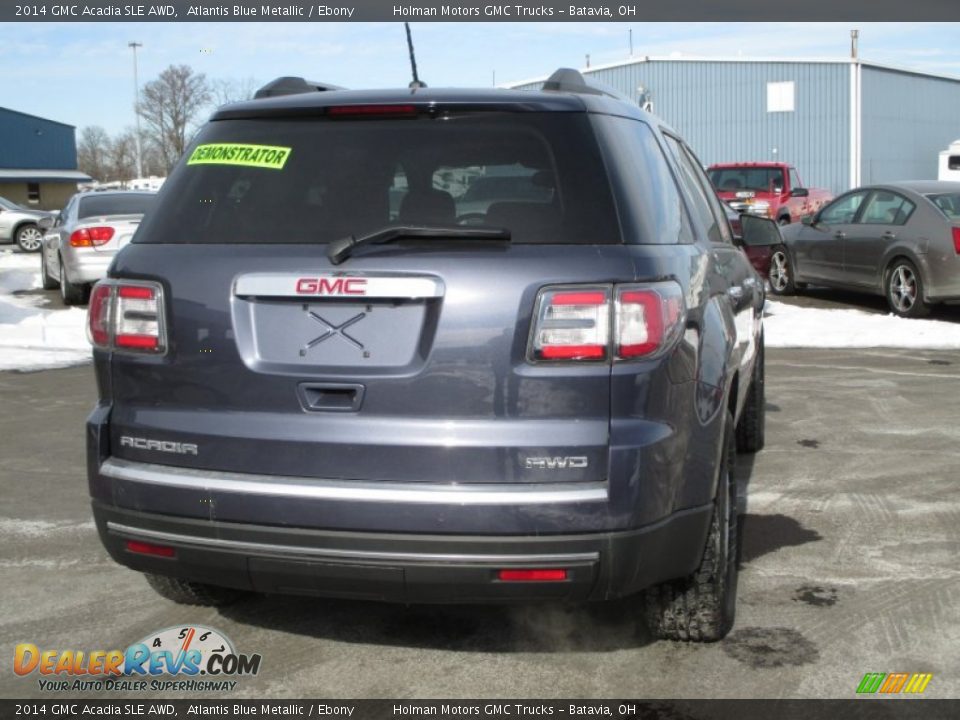 2014 GMC Acadia SLE AWD Atlantis Blue Metallic / Ebony Photo #29