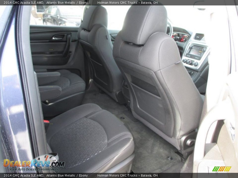2014 GMC Acadia SLE AWD Atlantis Blue Metallic / Ebony Photo #30