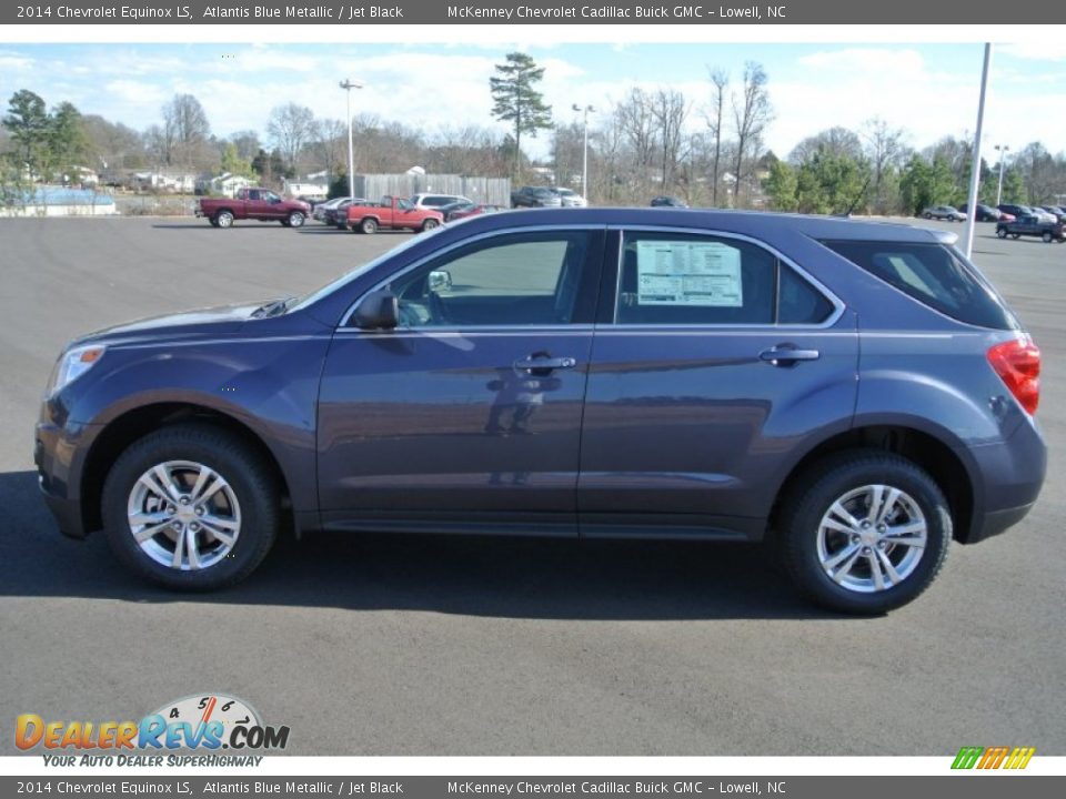 2014 Chevrolet Equinox LS Atlantis Blue Metallic / Jet Black Photo #3