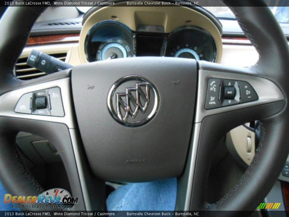 2013 Buick LaCrosse FWD White Diamond Tricoat / Cashmere Photo #15