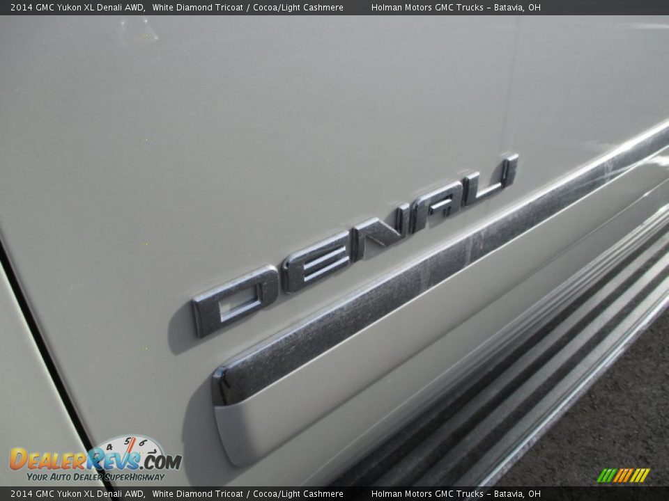 2014 GMC Yukon XL Denali AWD White Diamond Tricoat / Cocoa/Light Cashmere Photo #5