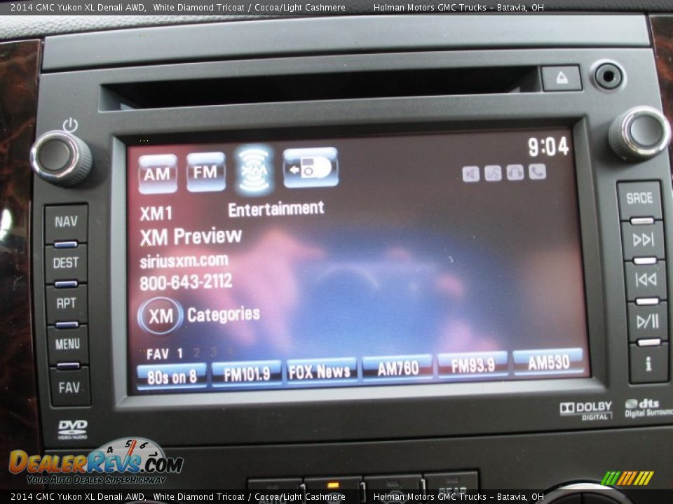 2014 GMC Yukon XL Denali AWD White Diamond Tricoat / Cocoa/Light Cashmere Photo #10