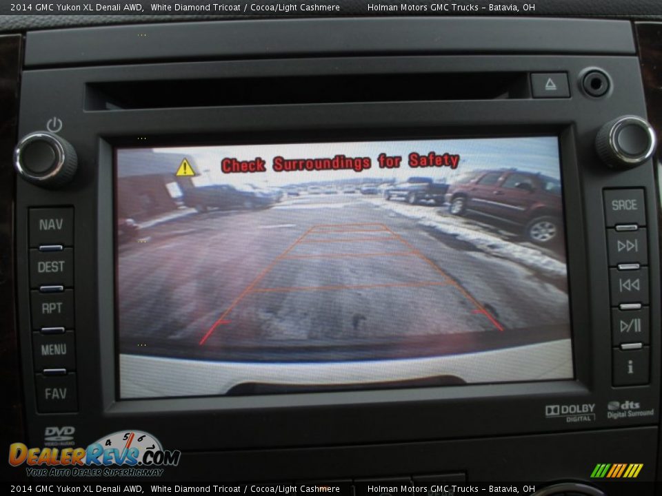 2014 GMC Yukon XL Denali AWD White Diamond Tricoat / Cocoa/Light Cashmere Photo #12