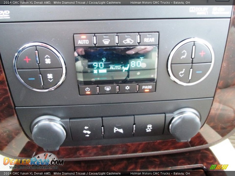 2014 GMC Yukon XL Denali AWD White Diamond Tricoat / Cocoa/Light Cashmere Photo #13