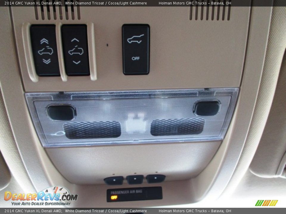 2014 GMC Yukon XL Denali AWD White Diamond Tricoat / Cocoa/Light Cashmere Photo #19