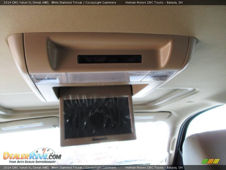 2014 GMC Yukon XL Denali AWD White Diamond Tricoat / Cocoa/Light Cashmere Photo #22