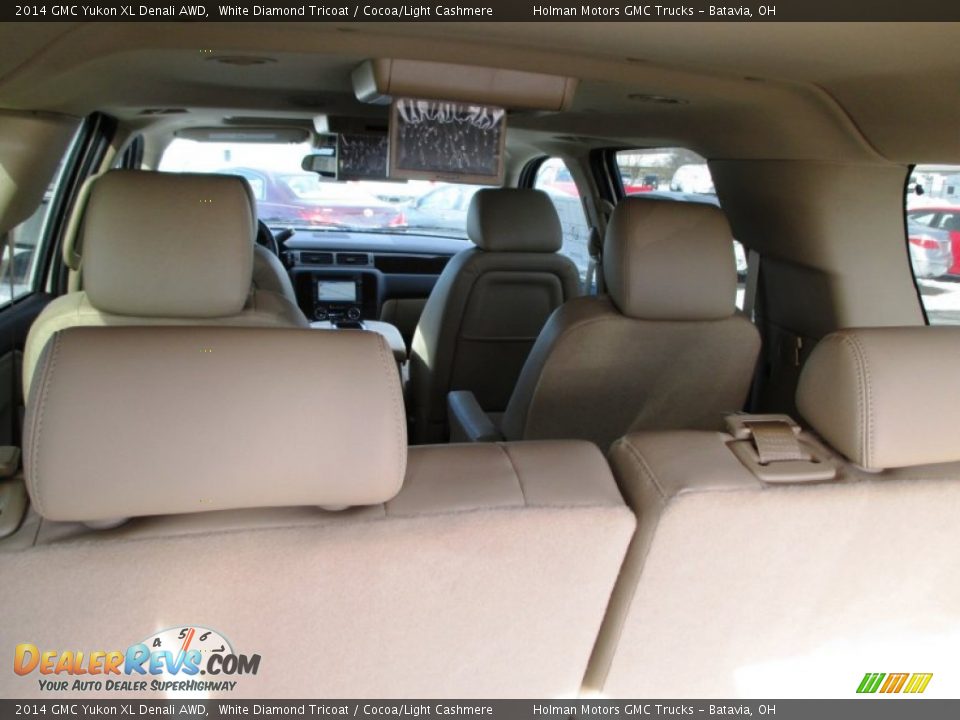 2014 GMC Yukon XL Denali AWD White Diamond Tricoat / Cocoa/Light Cashmere Photo #29