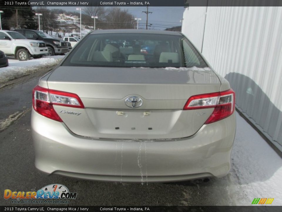2013 Toyota Camry LE Champagne Mica / Ivory Photo #5