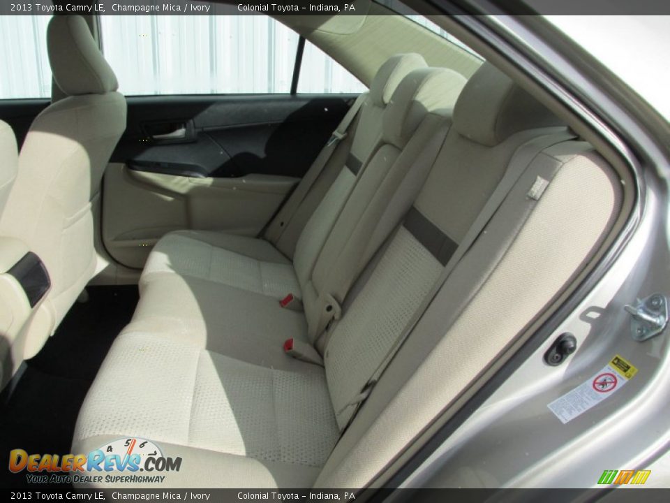 Rear Seat of 2013 Toyota Camry LE Photo #13