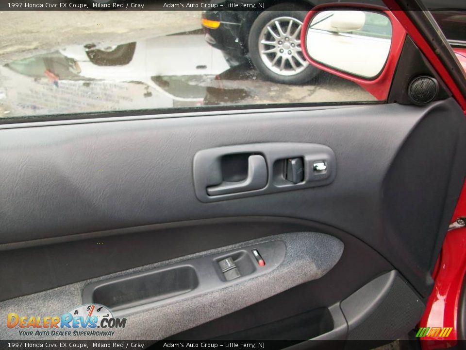 1997 Honda Civic EX Coupe Milano Red / Gray Photo #14