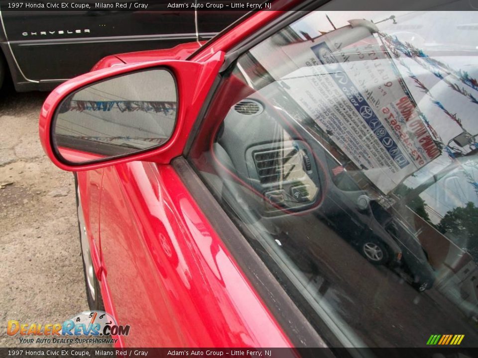 1997 Honda Civic EX Coupe Milano Red / Gray Photo #21
