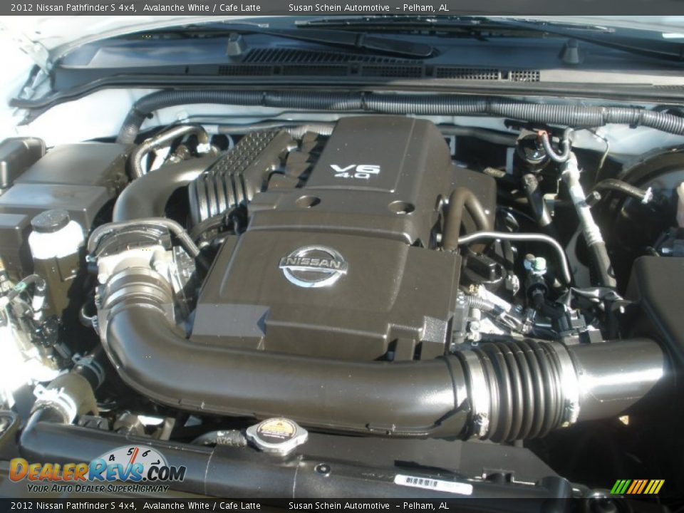 2012 Nissan Pathfinder S 4x4 Avalanche White / Cafe Latte Photo #9