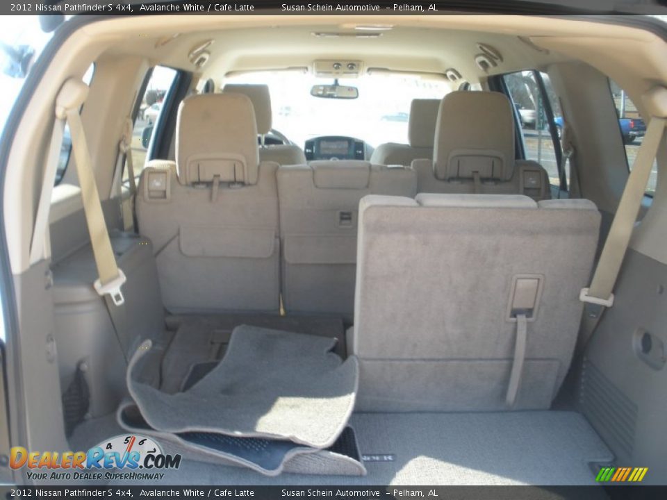 2012 Nissan Pathfinder S 4x4 Avalanche White / Cafe Latte Photo #17