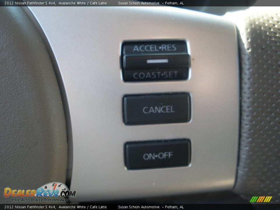2012 Nissan Pathfinder S 4x4 Avalanche White / Cafe Latte Photo #30