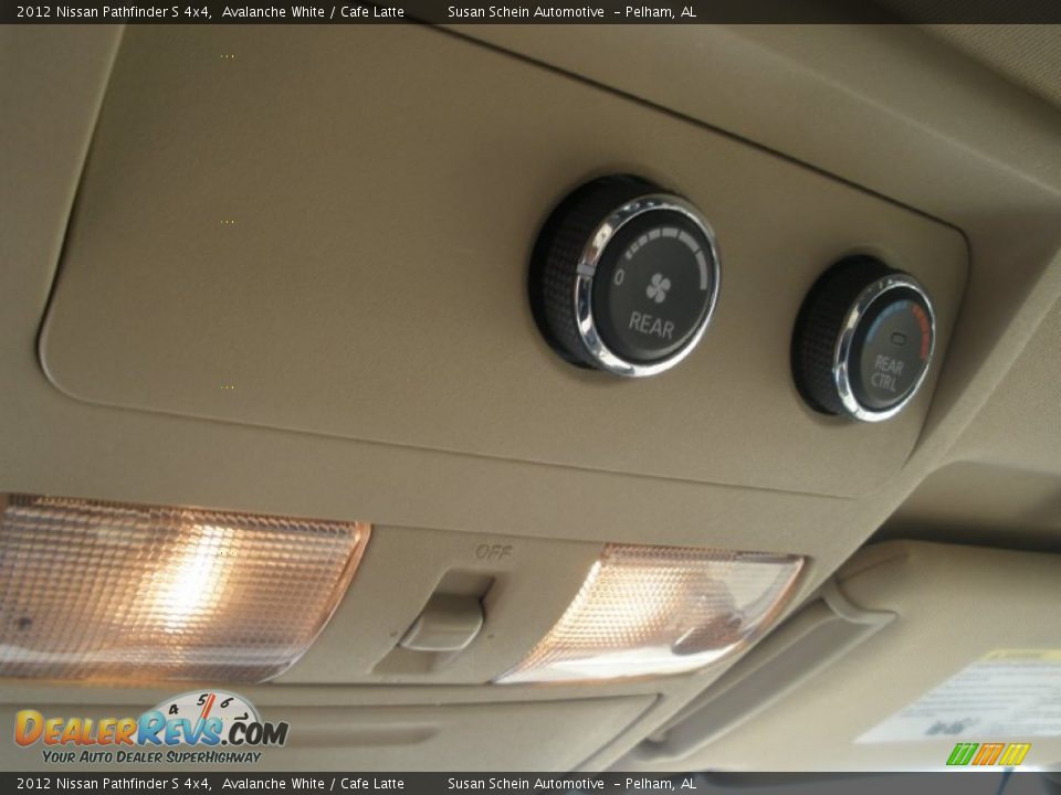 2012 Nissan Pathfinder S 4x4 Avalanche White / Cafe Latte Photo #32