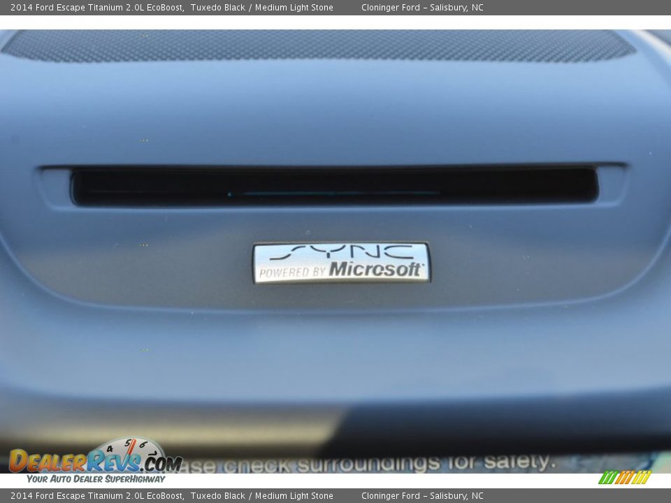 2014 Ford Escape Titanium 2.0L EcoBoost Tuxedo Black / Medium Light Stone Photo #18