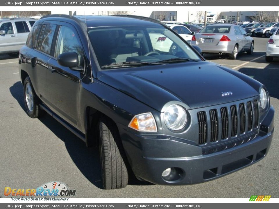 2007 Jeep Compass Sport Steel Blue Metallic / Pastel Slate Gray Photo #2