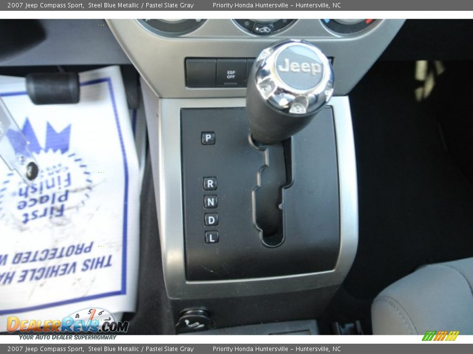 2007 Jeep Compass Sport Steel Blue Metallic / Pastel Slate Gray Photo #13