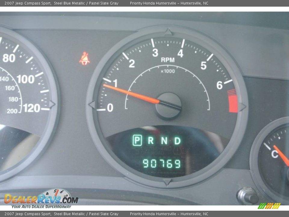 2007 Jeep Compass Sport Steel Blue Metallic / Pastel Slate Gray Photo #16