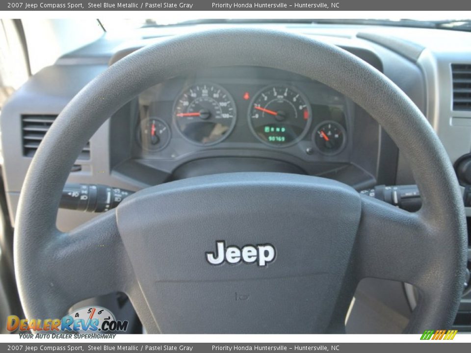 2007 Jeep Compass Sport Steel Blue Metallic / Pastel Slate Gray Photo #17