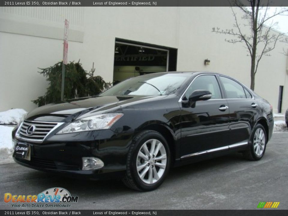 2011 Lexus ES 350 Obsidian Black / Black Photo #1