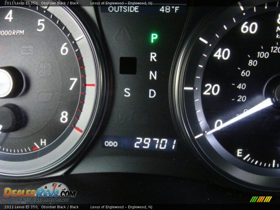 2011 Lexus ES 350 Obsidian Black / Black Photo #14