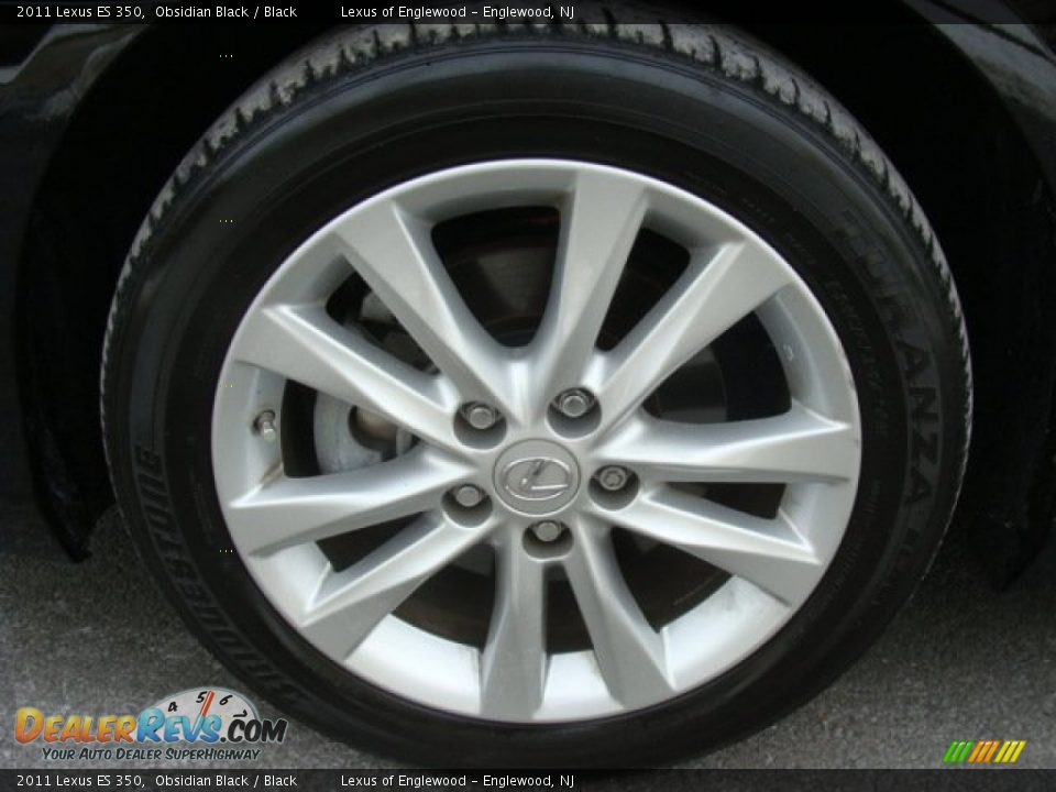 2011 Lexus ES 350 Obsidian Black / Black Photo #22